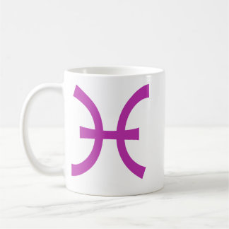 Fieber in Lila Kaffeetasse