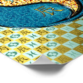 Fieber und Feuerdrache Poster (Ecke)