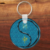 Fieber und Wasseraffe Schlüsselanhänger (Rückseite)