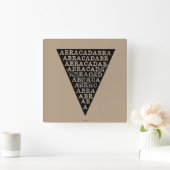 Fieber-Verhinderungs-Symbol Quadratische Wanduhr (Zuhause)