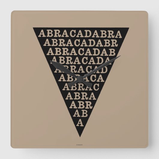 Fieber-Verhinderungs-Symbol Quadratische Wanduhr (Vorderseite)