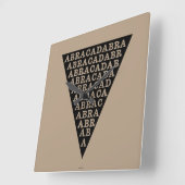 Fieber-Verhinderungs-Symbol Quadratische Wanduhr (Winkel)