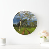 Fieberbaum (Acacia Xanthophloe) durch Scheitelspur Große Wanduhr (Zuhause)