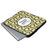 Fieberschläfer aus Monogram, Laptop-Sieb Laptopschutzhülle (Vorne Knopf)