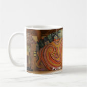 Fiedler auf der Dach-Tasse Kaffeetasse (Links)