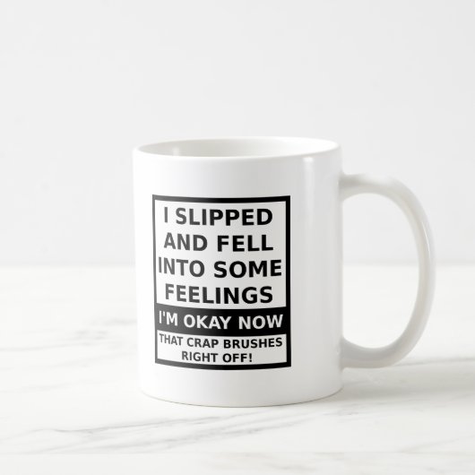 Fiel in etwas Gefühls-lustige Tasse (Rechts)