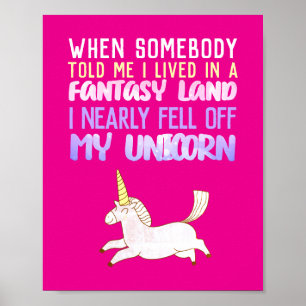 fiel von meinem Einhorn, gürtelige Geschenke, Cute Poster