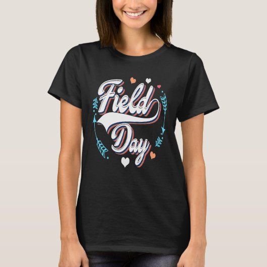 Field 2022 Day Retro field day for teacher T-Shirt (Vorderseite)