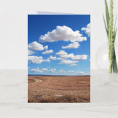 "Field and Sky Birthday Scripture Days" Karte (Rückseite)