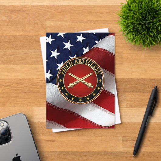 Field Artillery Branch Insignia Special Edition Acryleinladungen (Insitu (Einladungskarte))