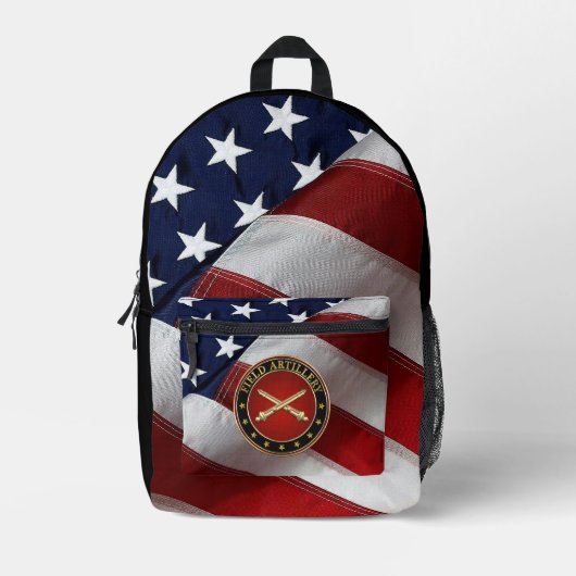 Field Artillery Branch Insignia Special Edition Bedruckter Rucksack (Vorderseite)