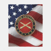 Field Artillery Branch Insignia Special Edition Fleecedecke (Vorderseite)