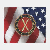 Field Artillery Branch Insignia Special Edition Fleecedecke (Vorderseite (Horizontal))