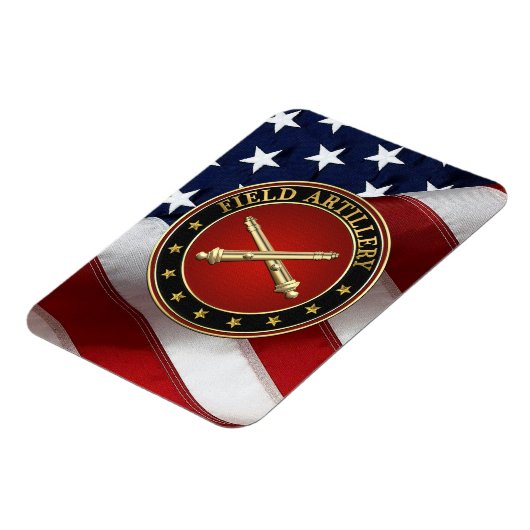 Field Artillery Branch Insignia Special Edition Magnet (Linke Seite)