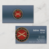 Field Artillery Branch Insignia Special Edition Visitenkarte (Vorne/Hinten)