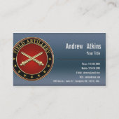 Field Artillery Branch Insignia Special Edition Visitenkarte (Rückseite)