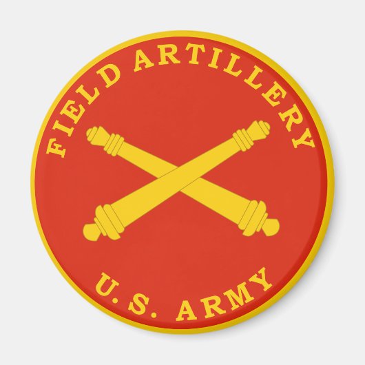 Field Artillery Siegel Plaque Magnet (Vorne)