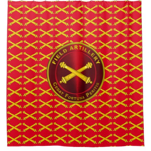 Field Artillery Veteran Duschvorhang (Vorderseite)