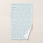 Field Blume Stars Daisy Muster Light Blue Badhandtuch Set (Handtuch)