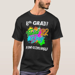Field Day 2022 Die Spiele Beginnen Kinder Jungen M T-Shirt