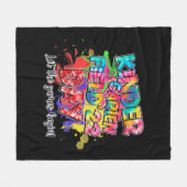 Field Day 2022 Kindergarten Lass The Games Begin K Fleecedecke (Vorderseite (Horizontal))