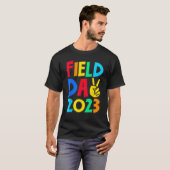 Field Day 2023 Peace Sign School Trip Teacher Stud T-Shirt (Vorne ganz)