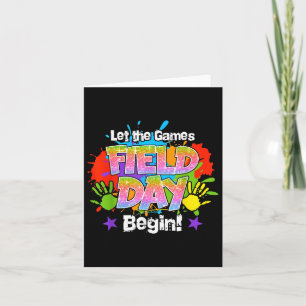 Field Day 2025 Lass The Games Begin Teachers Kids Karte