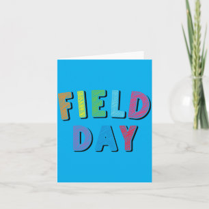 Field Day 2026 Für Lehrer Kinder Spaß Tag Familie Karte
