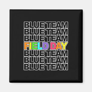Field Day Blue Team Color War Camp Team Game Compe Magnet