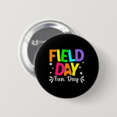 Field Day Fun Day School Trip Field Day Lehrer Ki Button (Vorne & Hinten)