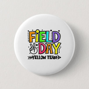 Field Day Gelbes Team Lustig für Lehrer Kinder Fel Button