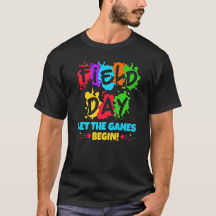 Field Day Lass The Games Begin Colors Rainbow Girl T-Shirt
