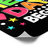 Field Day Lass The Games Begin Kids Boys Girls Tea Poster (Ecke)