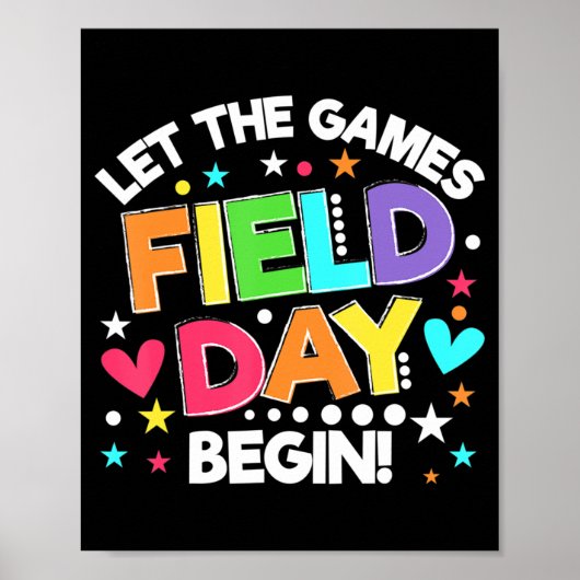 Field Day Lass The Games Begin Kids Boys Girls Tea Poster (Vorne)