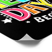 Field Day Lass The Games Begin Kids Boys Girls Tea Poster (Ecke)