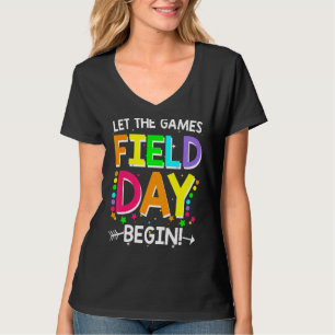 Field Day Lass The Games Begin Kids Boys Girls Tea T-Shirt