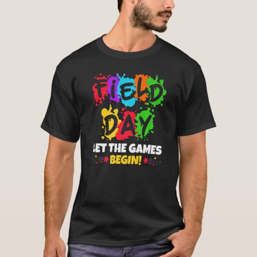 Field Day Lass The Games Begin Kids Boys Girls Tea T-Shirt (Vorderseite)