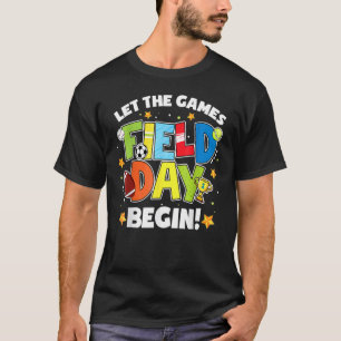 Field Day Lass The Games Begin Kids Boys Girls Tea T-Shirt