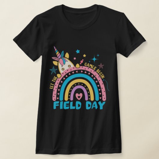 Field Day Lass The Games Begin Kids Boys Girls Tea T-Shirt (Ablage )