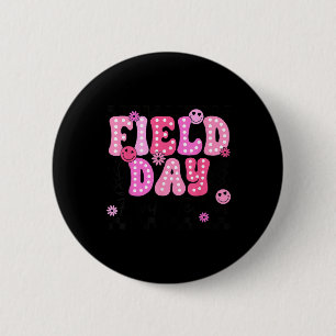 Field Day Pink Team Color Field Trip Team Game Com Button