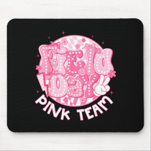Field Day Pink Team Coquette Bow Retro Blitz Mousepad