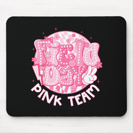 Field Day Pink Team Coquette Bow Retro Blitz Mousepad (Vorne)