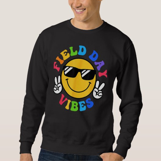 Field Day Vibes For Teacher Kids Happy Field Day Sweatshirt (Vorderseite)