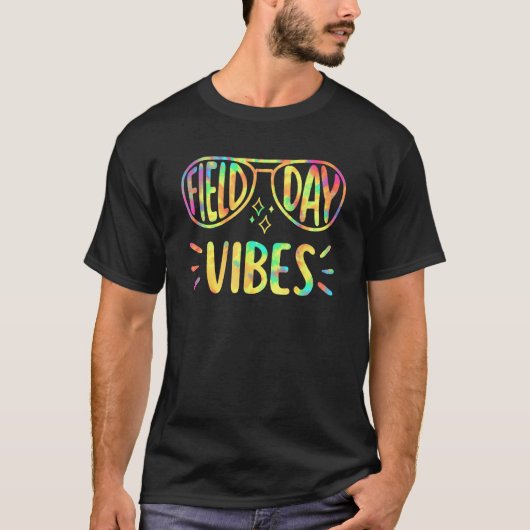 Field Day Vibes Tie Dye Teacher Kids Field Day 20 T-Shirt (Vorderseite)