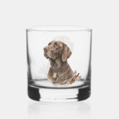 Field & Feather – Deutsch Kurzhaar mit  Whiskyglas (Vorderseite)