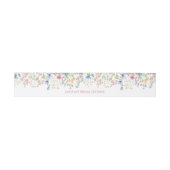 Field Floral Bridal Dusche Einladung Bauchband Einladungsbanderole (Flach)