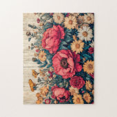 Field Flowers in Bright Summer Colors Puzzle (Vertikal)