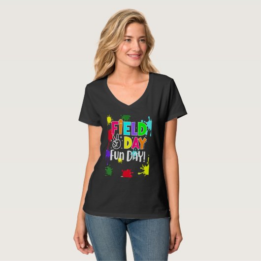 Field Fun Day Squad School Trip Vibes Boys Girls T T-Shirt (Vorderseite Vollansicht)