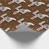 Field Goal Football Geschenkpapier (Ecke)