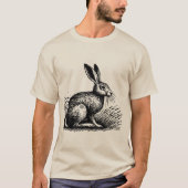 Field Hare – Rustic Rabbit T-Shirt Design (Vorderseite)